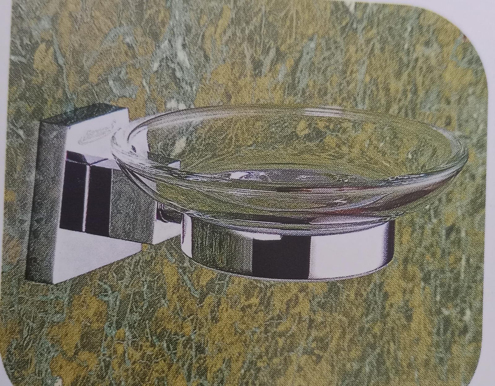 DECOR OLAY GLASS SOAP DISH OL0002